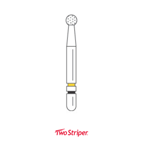 Two Striper Ztech Diamond Bur Friction Grip, 125ZX, 3/Pack