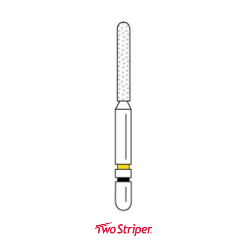 Two Striper Ztech Diamond Bur Friction Grip, 550.8ZX, 3/Pack