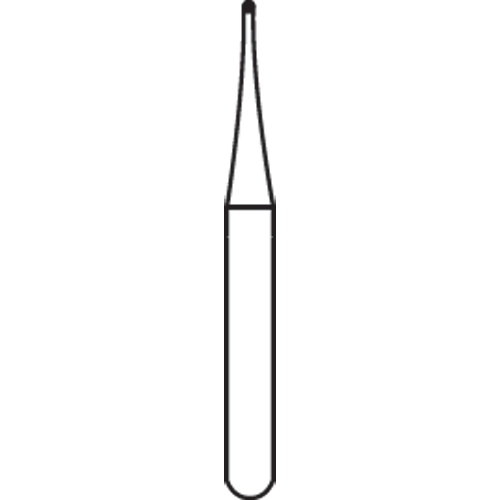 Alpen Carbide Bur 1/4-104-0.50 Round, 10 pcs