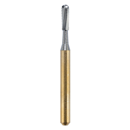 Alpen Carbide Bur 1558G-314-1.20-4.00 Round End Cross Cut Fissure, 10 pcs