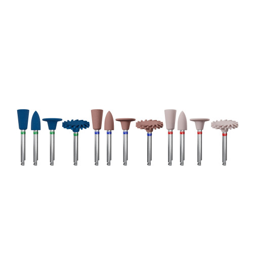 KENDA All Ceramic Diamond Polishers for All Ceramics, Assortment, RA, 12pcs