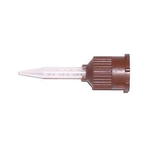 Temporary Cement Mixing Tips Curved Brown 1:1 Ratio, 25 Pcs