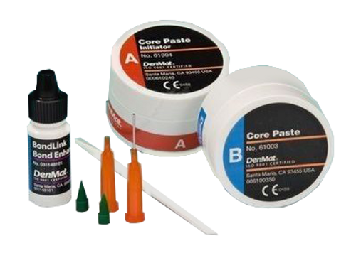 Core Paste Jars White with Fluoride Self-Cure Kit