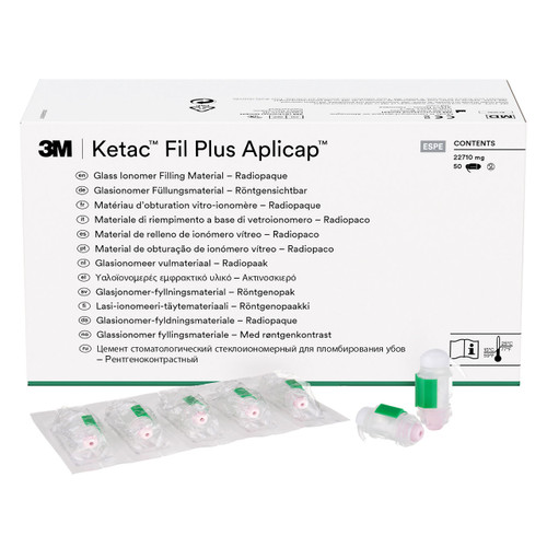 3M Ketac Fil Plus Aplicap Glass Ionomer Restorative Refill, 50/Box