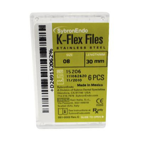 K-Flex File 30mm Sizes 45-80 6/Bx (Sybron Endo)