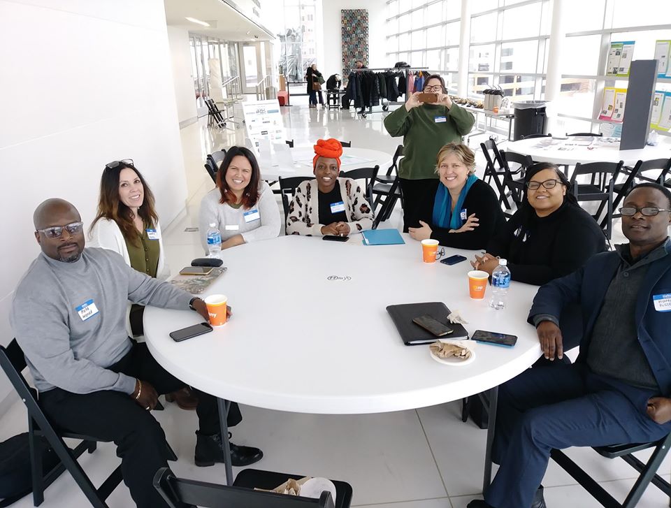 Attendees around a table at the 2020 Regional Rendezvous