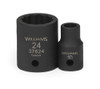 Williams 22MM Williams 1/2" Dr Shallow Impact Socket 12 Pt - 37622 