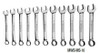 Williams 8MM - 17MM Williams High Polished Chrome Short Combinaton Wrench Set 10s - MWS-MS10 