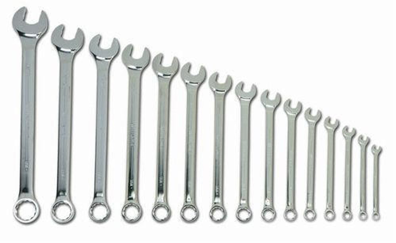 Williams 5/16 - 1 1/4" Williams Satin Combination Wrench Set 15 Pcs - WS-1172SCA 