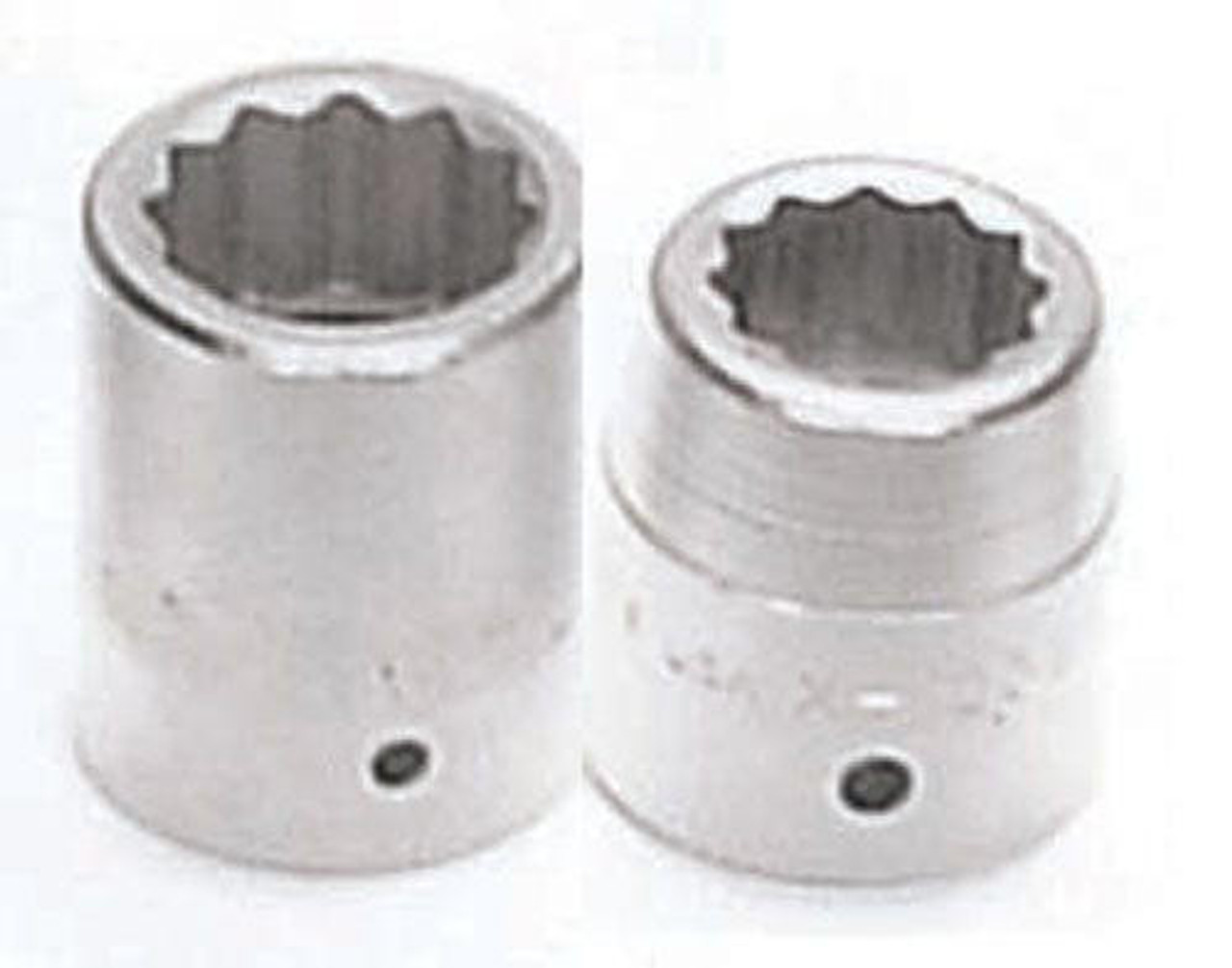 Williams Made In USA 1 11/16" Williams 1" Dr Shallow Chrome Socket 12 Pt - X-1254 
