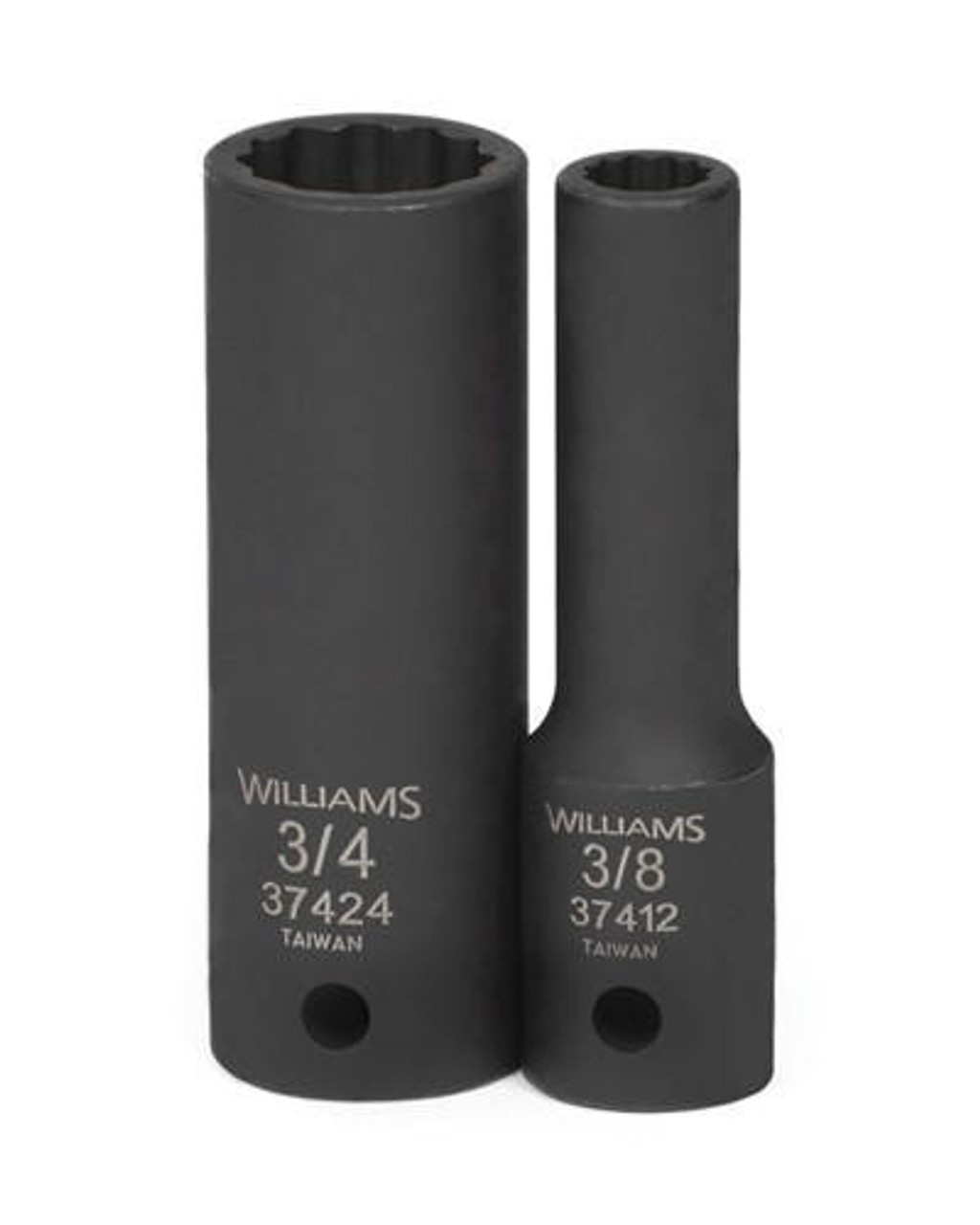 Williams 3/8" Williams 1/2" Dr Deep Impact Socket 12 Pt - 37412 
