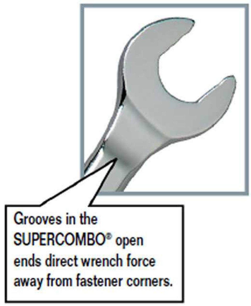 Williams 1-11/16" Williams Satin Chrome Combination Wrench 12 Pt - 1182 