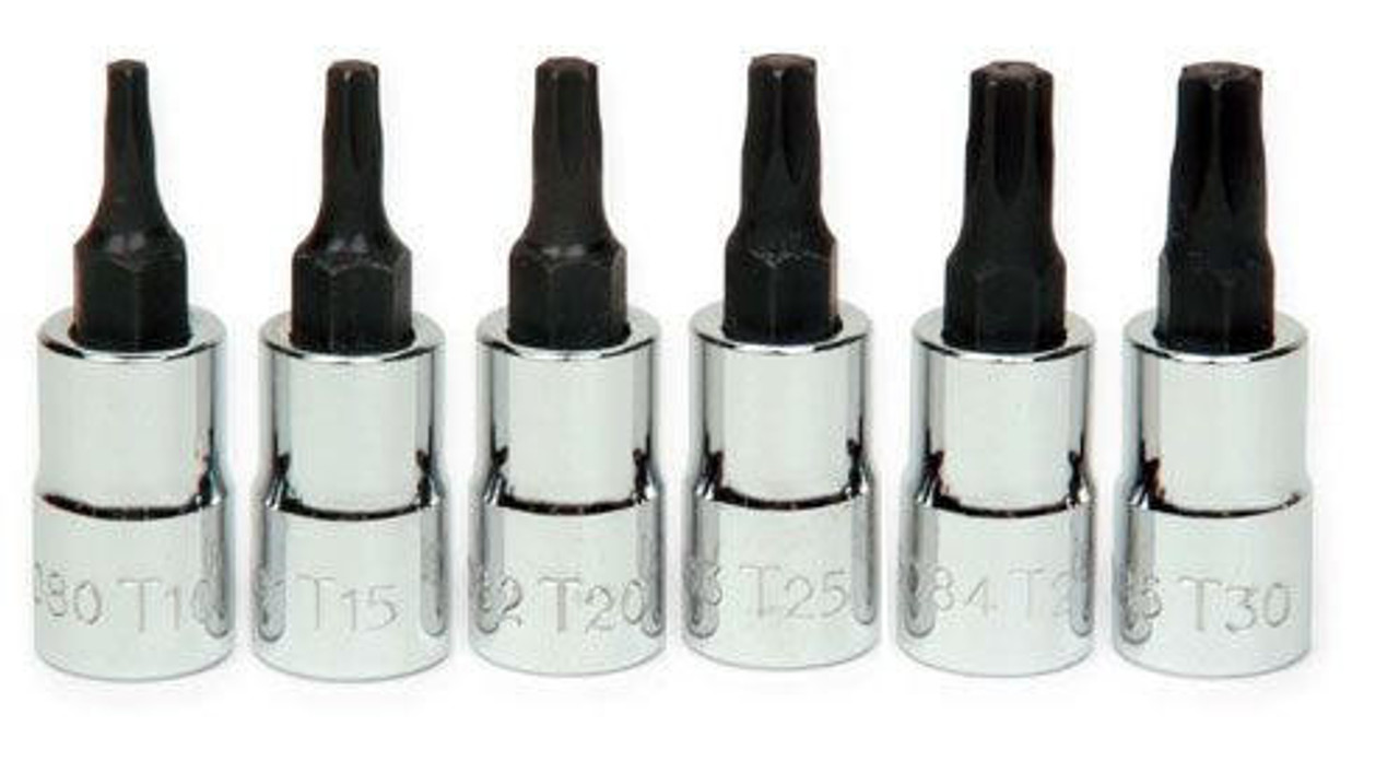 Williams T10 - T30 Williams 1/4" Dr Torx Bit Set 6 Pcs - 30908 