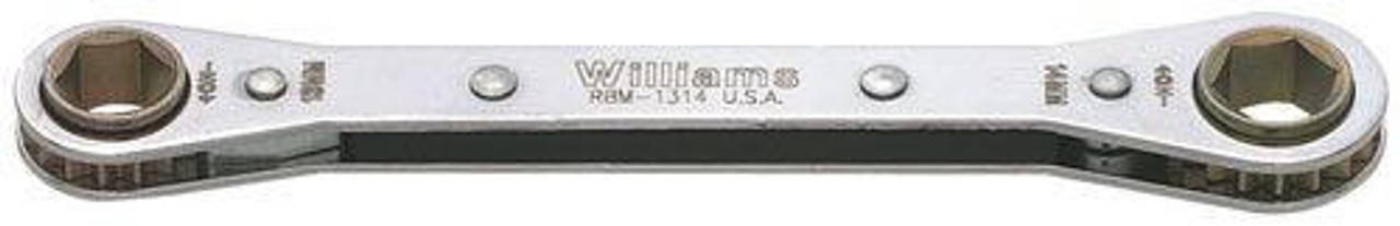 Williams 9 x 10MM Williams Double Head Ratcheting Box Wrench 6 Pt - RBM-0910 