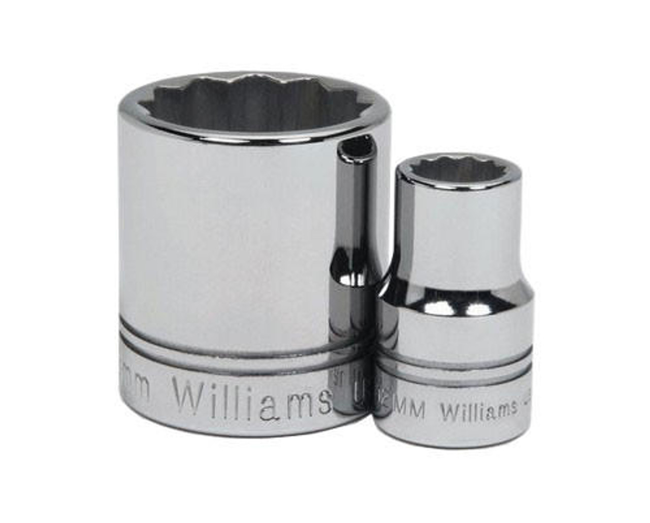 Williams Made In USA 19MM Williams 1/2" Dr Shallow Socket 12 Pt - STM-1219 