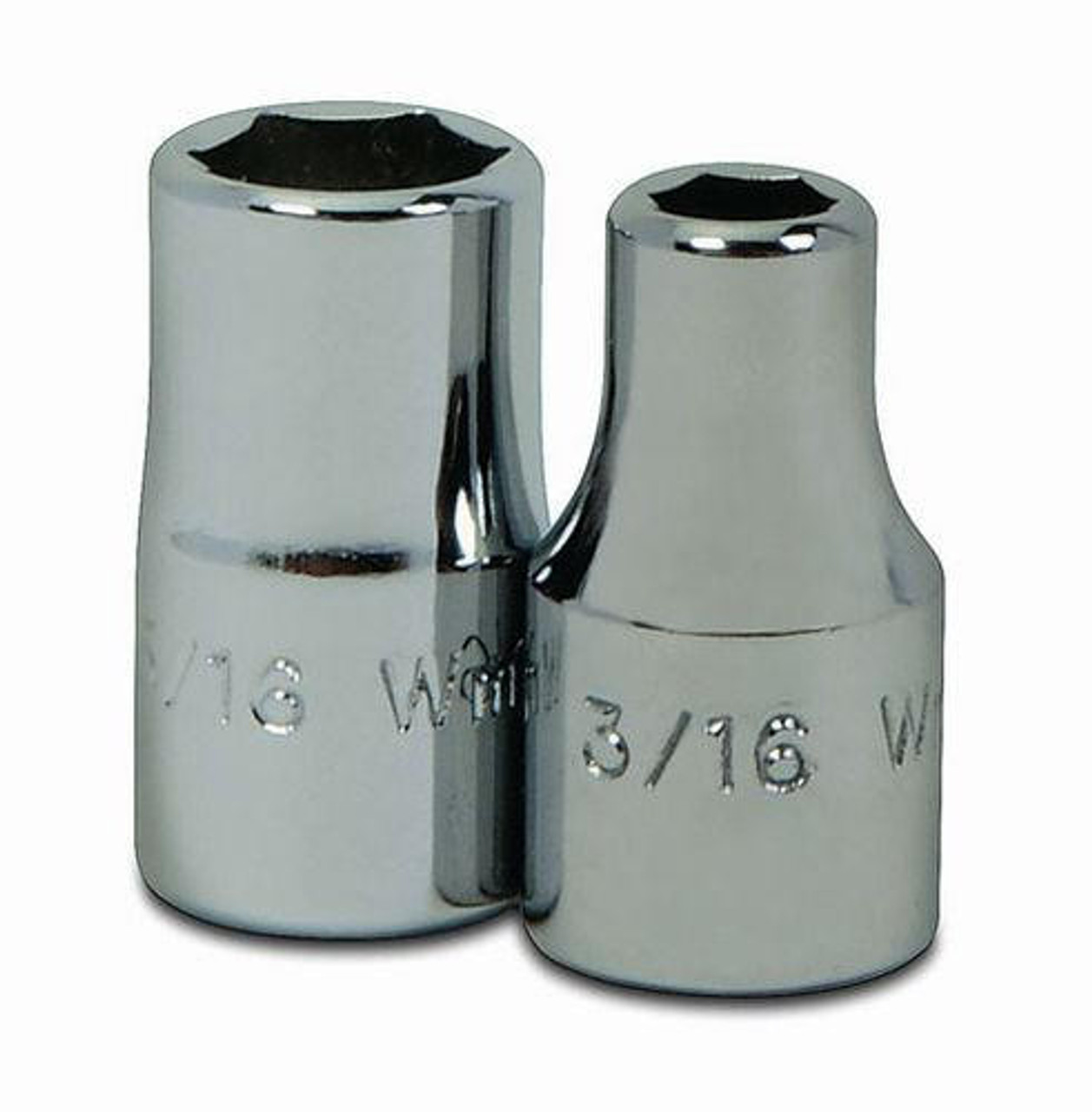 Williams Made In USA 7/16" Williams 1/4" Dr Shallow Socket 6 Pt - M-614 