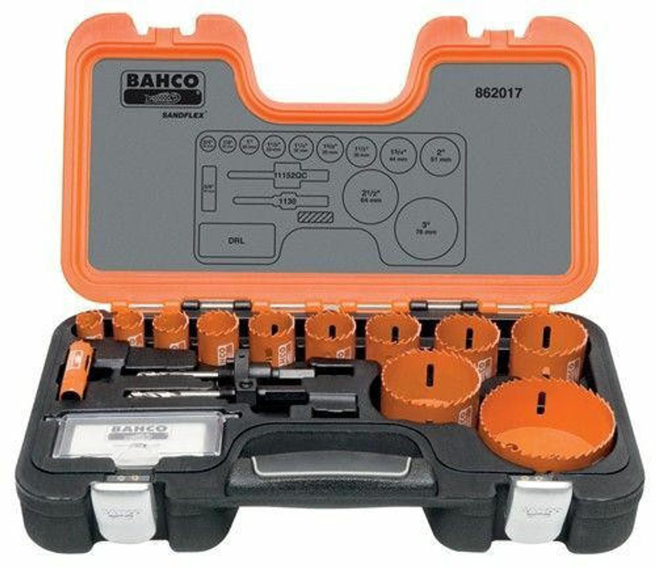  Bahco Professional Holesaw Set 17 Pcs - 862017 