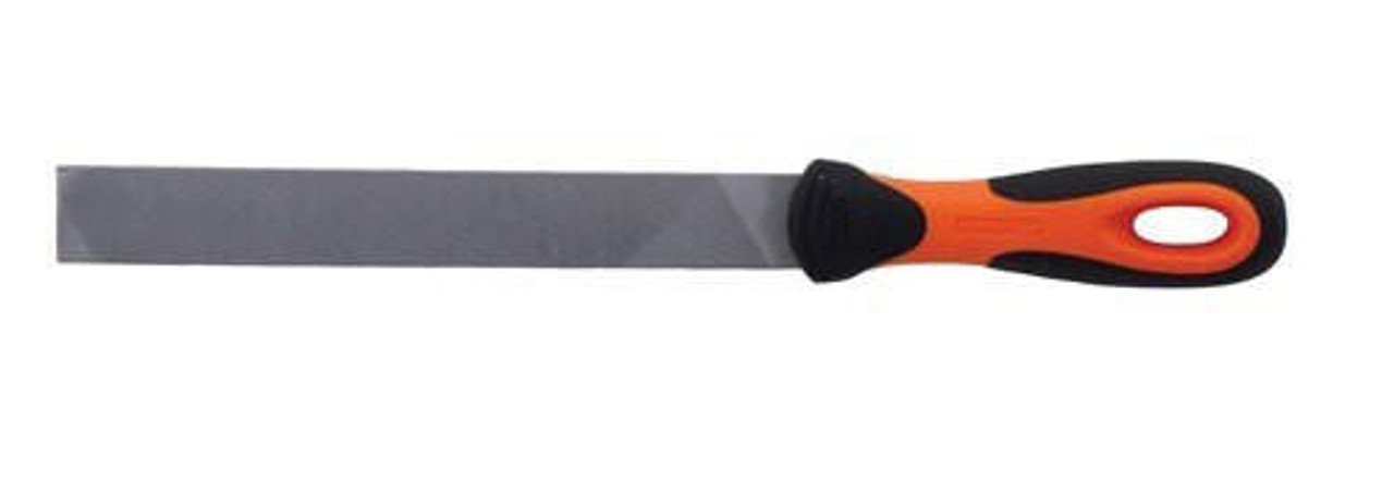 Bahco 10" Bahco Mill Two Flat Edge Hand File Ergo Handle - Second Cut 5 Pack - 1-100-10-2-2 
