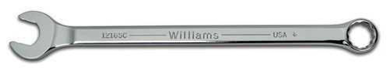 Williams 7/16" Williams Satin Chrome Combination Wrench 12 Pt - 1214SC 
