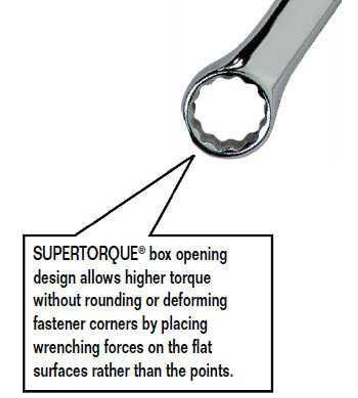 Williams 1/2" Williams Satin Chrome Combination Wrench 12 Pt - 1216SC 