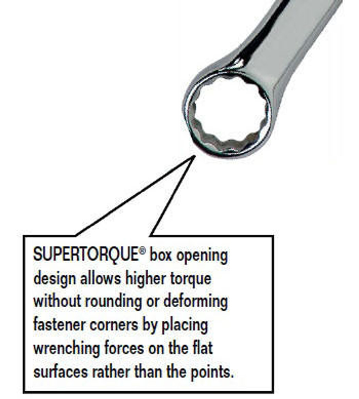Williams 1" Williams Satin Chrome Combination Wrench 12 Pt - 1232SC 