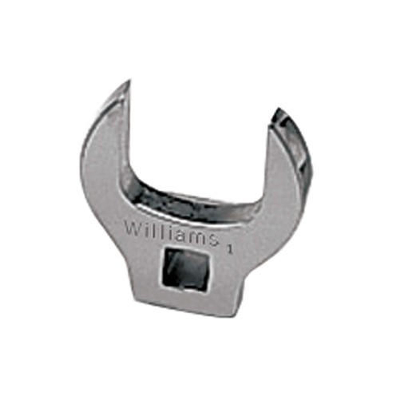 Williams Made In USA 1 3/8" Williams Satin Chrome 3/8" Dr Open End Crowfoot Wrench - BCO44 