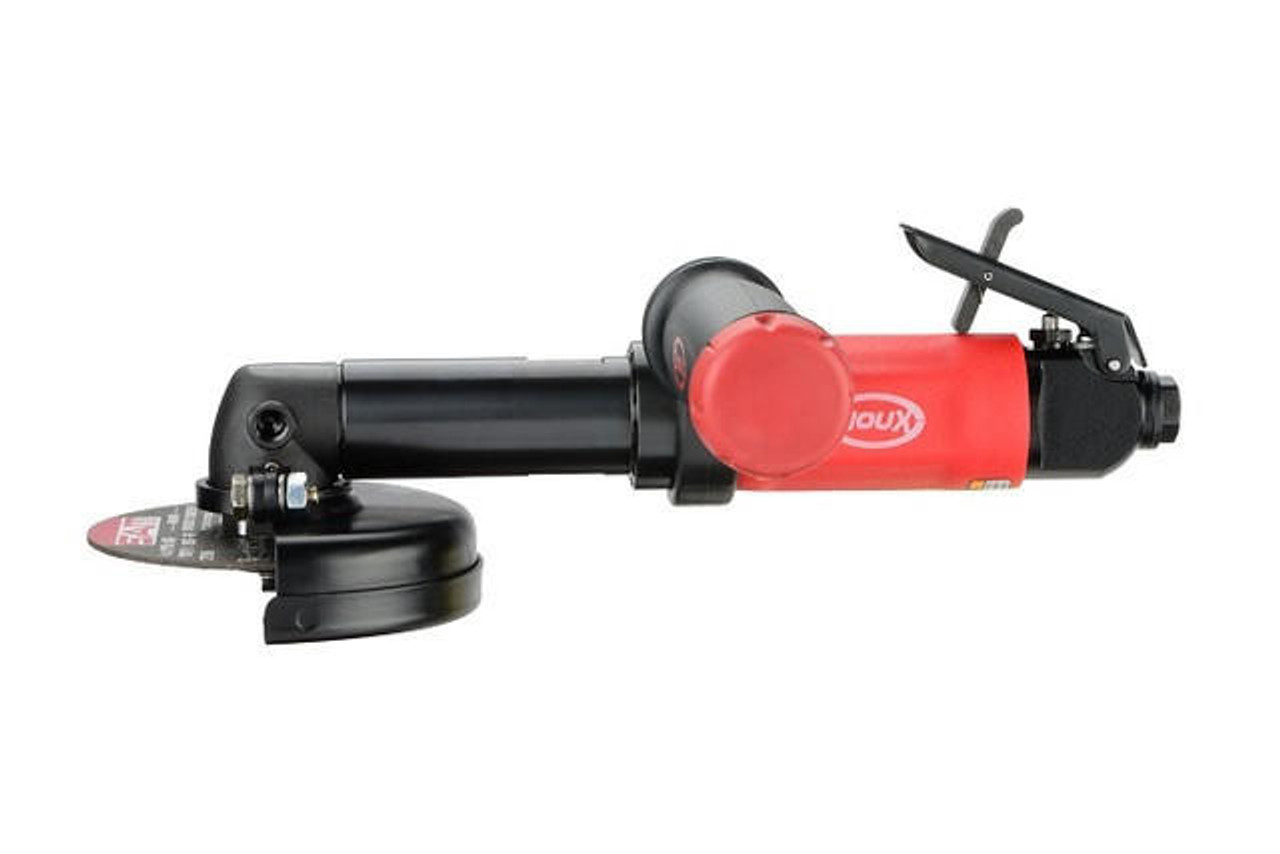  Sioux Tools SCOS1AX124G Angle Metal Body Extended Cut-off Tool | 1 HP | 12000 RPM | Front Exhaust 