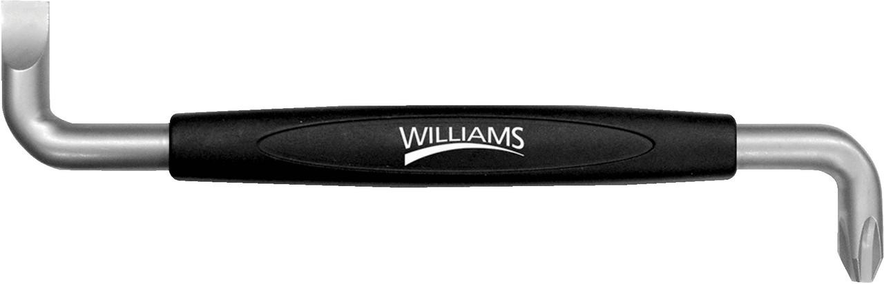 Williams 3/16" x PH1 Williams Satin Chrome Offset Screwdriver 4" - JHW24101 