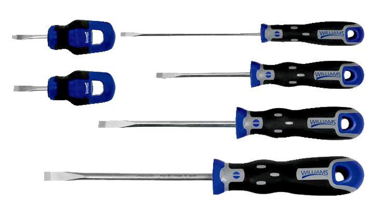 Williams 3/16 - 3/8" Williams SuperTorque Combination Screwdriver Set 6 Pcs - JHWSPRS-6CK 