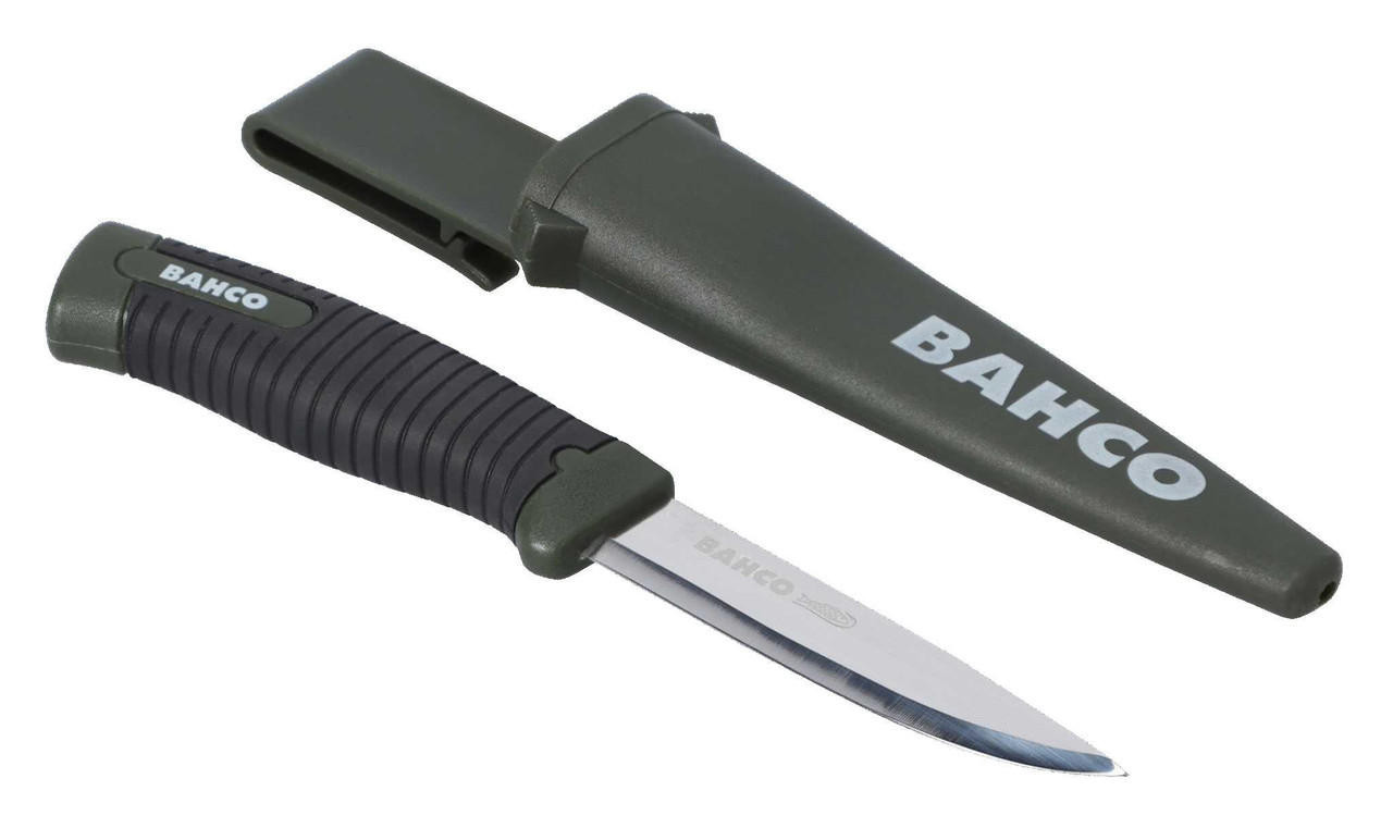 Bahco Tradesman Laplander Knife with 2-Component Green Handle 218