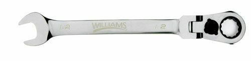 Williams 14MM Williams Flex Head Reversible Ratcheting Comb Wrench 12 Pt - 1214MRCF 