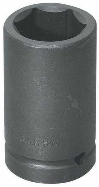 Williams Made In USA 1 1/2" Hex 13/16" Square Williams 1" Dr Budd Wheel Impact Socket 6 Pt- 17-648BW 