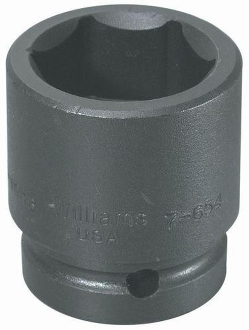 Williams Made In USA 3 3/4" Williams 1" Dr Shallow Impact Socket 6 Pt - 7-6120 