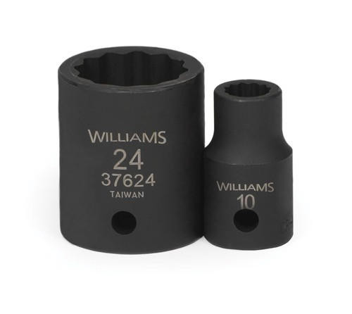 Williams 13MM Williams 1/2" Dr Shallow Impact Socket 12 Pt - 37613 