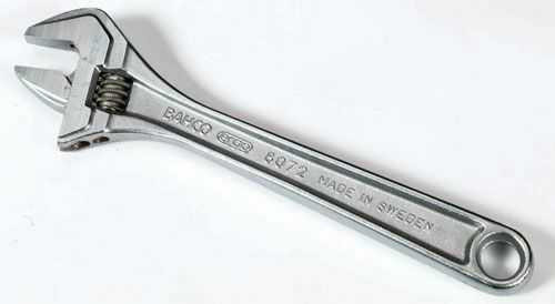 Bahco 12" Bahco Chrome Adjustable Wrench - 8073 RC US 