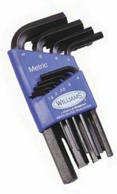  Williams Hex Key Set Short Metric 9 Pcs - 10509 