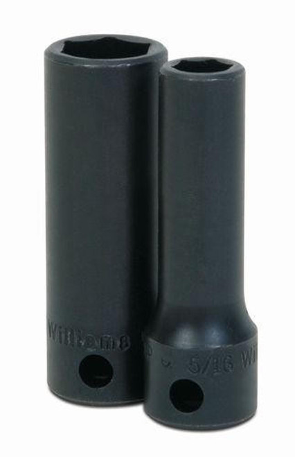 Williams Made In USA 22MM Williams 3/8" Dr Deep Impact Socket 6 Pt - 12M-622 