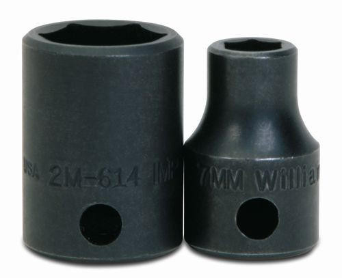 Williams Made In USA 10MM Williams 3/8" Dr Shallow Impact Socket 6 Pt - 2M-610 
