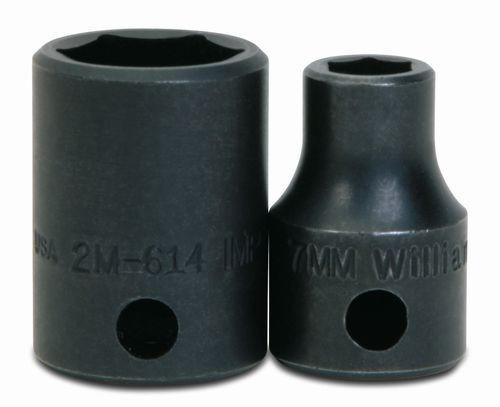 Williams Made In USA 9MM Williams 3/8" Dr Shallow Impact Socket 6 Pt - 2M-609 