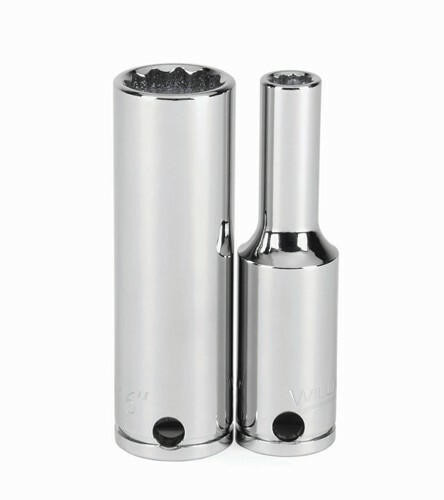 Williams 12-kant Tiefensockel, 1/2 Zoll Antrieb, 1–3/40,6 Cm, Superdrehmoment-Design, Für 6- Und 12-Punkt-Schrauben, Mit Verriegelungsloch