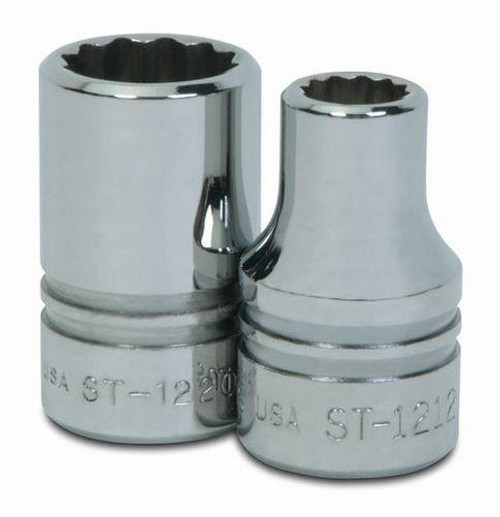 Williams Made In USA 1 1/16" Williams 1/2" Dr Shallow Socket 12 Pt - ST-1234 
