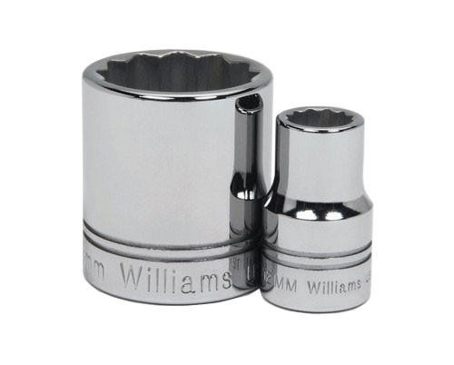 Williams Made In USA 18MM Williams 1/2" Dr Shallow Socket 12 Pt - STM-1218 