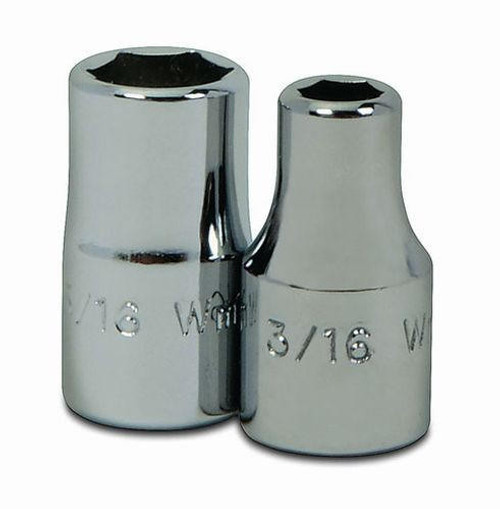Williams Made In USA 7/16" Williams 1/4" Dr Shallow Socket 6 Pt - M-614 