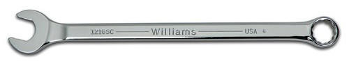 Williams 1-3/16" Williams Satin Chrome Combination Wrench 12 Pt - 1238SC 