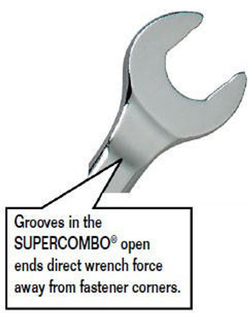 Williams 1-3/16" Williams Satin Chrome Combination Wrench 12 Pt - 1238SC 