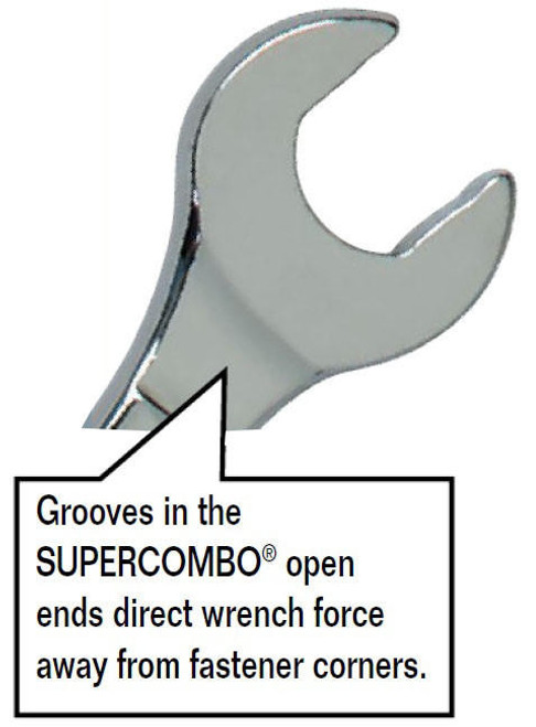 Williams 18MM Williams Satin Chrome Combination Wrench 12 Pt - 1218MSC 