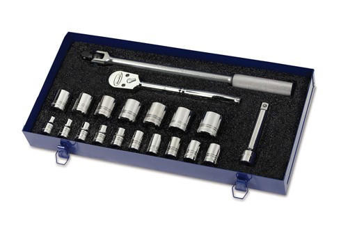 Williams 10MM - 36MM Williams 1/2" Dr Socket & Tool Set 12 Pt 20 Pcs - MSS-20FTB 