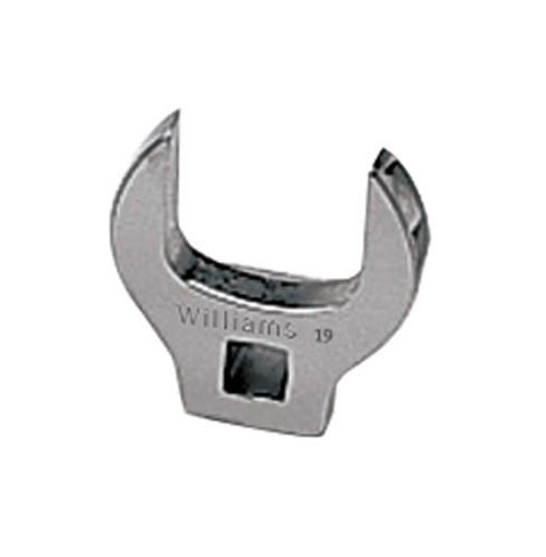 Williams Made In USA 11MM Williams Satin Chrome 3/8" Dr Open End Crowfoot Wrench - BCOM11 