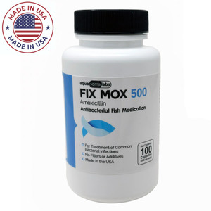 Fish Amoxicillin - Fish Mox Forte 500mg 100 capsules - Antibiotics for Fish