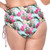 Lace-up High Waisted Bikini Bottoms - Pineapple Print